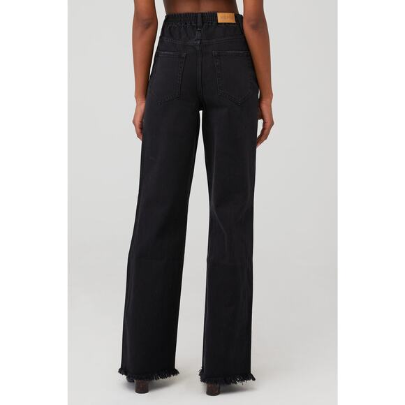 Show Me Your Mumu 90s Straight Jeans Black Denim 25 NWT - Picture 9 of 9